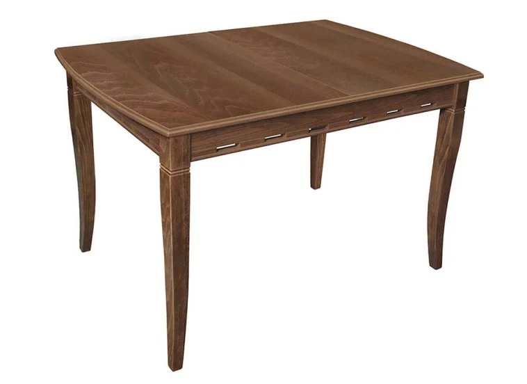 Τραπέζι κουζίνας ξύλινο Capriz Καρυδί, 120+30/75/80 εκ., Genomax | All4home