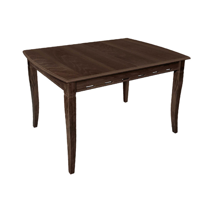 Τραπέζι κουζίνας ξύλινο Capriz Βέγγε, 120+30/75/80 εκ., Genomax