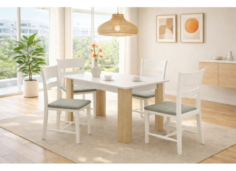 Σετ Τραπεζαρίας Radina, 5 τεμαχίων ,  42xx 88 x 47 εκ., Genomax