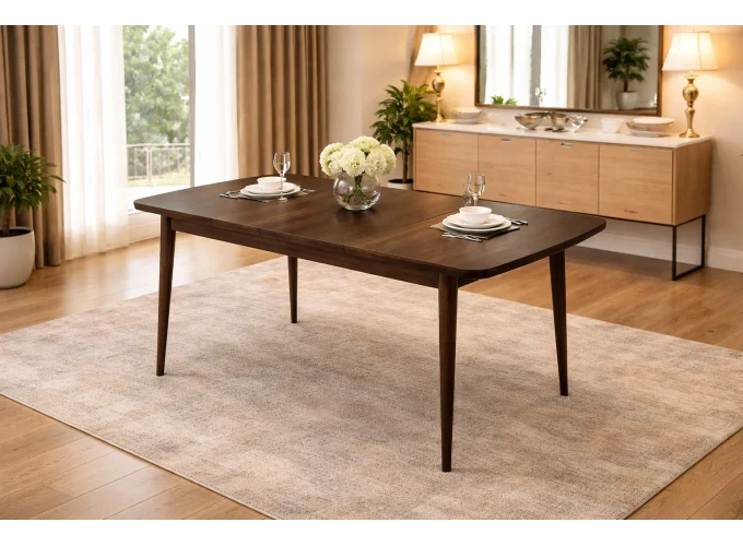 Σετ Τραπεζαρίας με 4 καρέκλες, Με Μηχανισμό Επιμήκυνσης, Uzi , κωδ. 2770000012 170/110/78 εκ. All4home