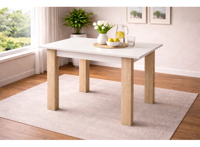 Τραπέζι κουζίνας 120+35/75/80, Radina, Genomax