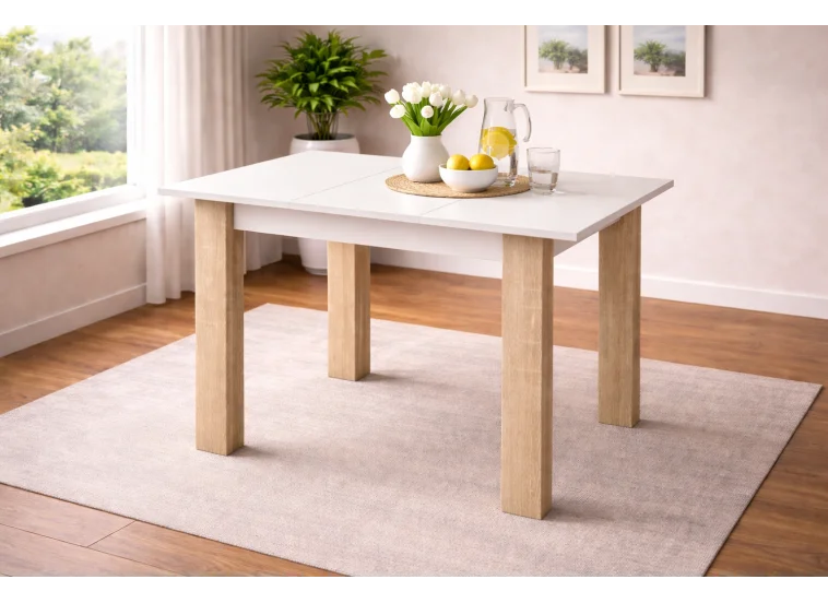 Τραπέζι κουζίνας 120+35/75/80, Radina, Genomax