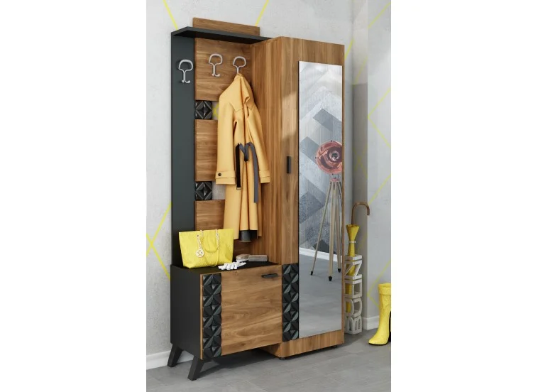 Έπιπλο Εισόδου, Fox, 104x37x198,5, Genomax | All4home Έπιπλο Εισόδου, Fox, 104x37x198,5, Genomax