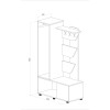 Έπιπλο Εισόδου Sigma, 120x39x190, Genomax | All4home Έπιπλο Εισόδου Sigma, 120x39x190, Genomax