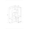 Έπιπλο Εισόδου, Stefi, 120x37,5x193, Genomax | All4home Έπιπλο Εισόδου, Stefi, 120x37,5x193, Genomax