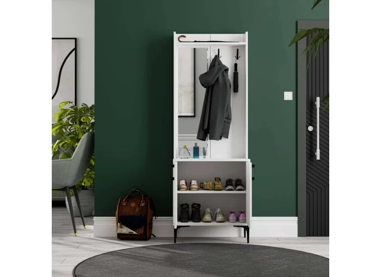 Έπιπλο Εισόδου Royal 5020,με Αριστερό Καθρέφτη 70x35x196 εκ.,All4home