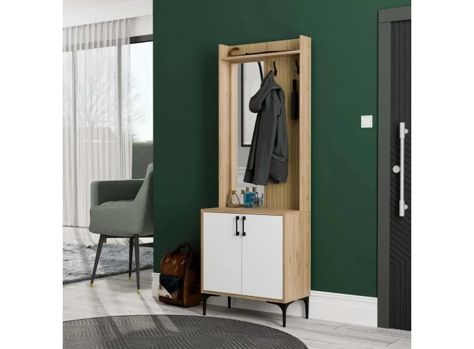 Έπιπλο Εισόδου Royal 5022,με Αριστερό Καθρέφτη 70x35x196 εκ.,All4home