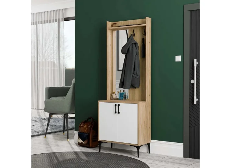 Έπιπλο Εισόδου Royal 5022,με Αριστερό Καθρέφτη 70x35x196 εκ.,All4home