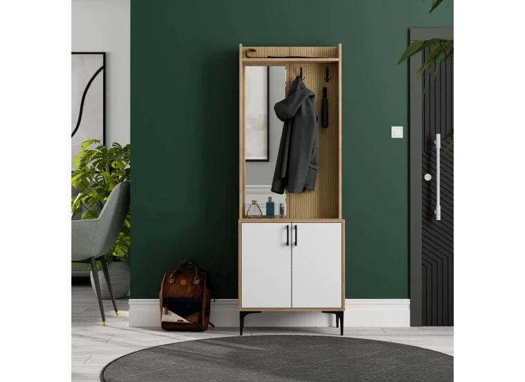 Έπιπλο Εισόδου Royal 5022,με Αριστερό Καθρέφτη 70x35x196 εκ.,All4home