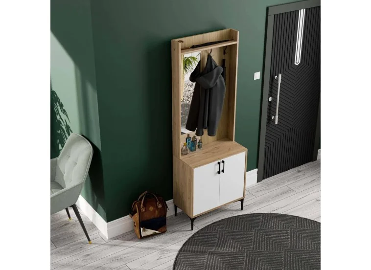 Έπιπλο Εισόδου Royal 5022,με Αριστερό Καθρέφτη 70x35x196 εκ.,All4home