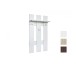 Κρεμάστρα Εισόδου Hanger 30 Λευκό, 54x21x120 εκ., Μελαμίνη, Genomax
