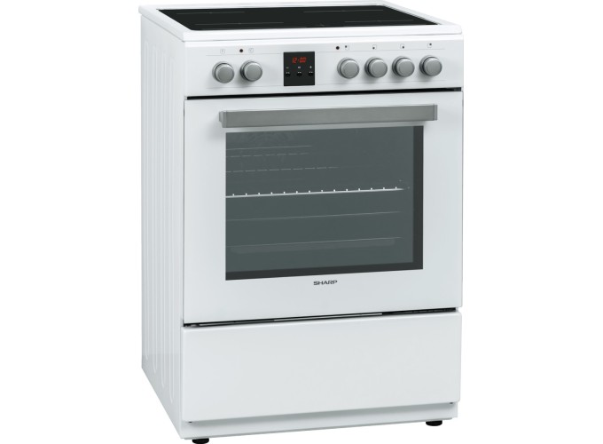 Ηλεκτρική κουζίνα με Κεραμικές Εστίες 65lt, KF-76FVDD22WM-CH, Sharp Ηλεκτρική κουζίνα με Κεραμικές Εστίες 65lt, KF-76FVDD22WM-CH, Sharp
