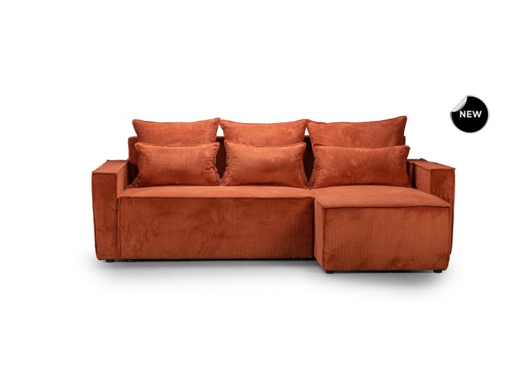 Καναπές Γωνία Με Κρεβάτι Και Αποθηκευτικό Χώρο,Comfort,264x64x158,100 εκ., All4home