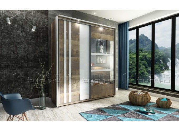 Ντουλάπα Ares, 183x62x214 εκ, Genomax