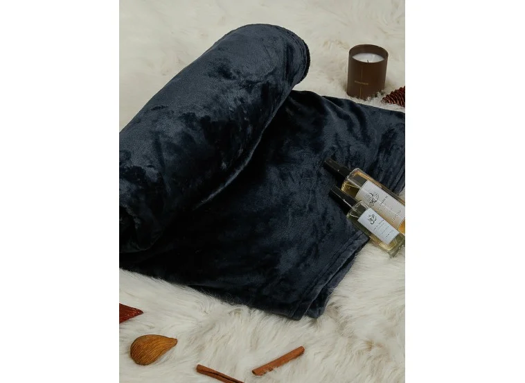 Κουβέρτα Fleece Διπλή 200x230 Μπλε, Hatzitex Κουβέρτα Fleece Διπλή 200x230 Μπλε, Hatzitex