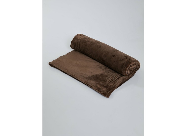 Κουβέρτα Fleece Διπλή 200x240 Καφέ Σκούρο, Hatzitex Κουβέρτα Fleece Διπλή 200x240 Καφέ Σκούρο, Hatzitex