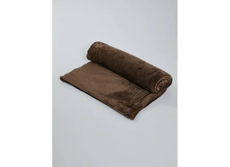 Κουβέρτα Fleece Διπλή 200x230 Καφέ Σκούρο, Hatzitex Κουβέρτα Fleece Διπλή 200x230 Καφέ Σκούρο, Hatzitex