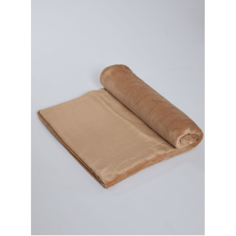 Κουβέρτα Fleece Διπλή 200x230 Μπεζ, Hatzitex