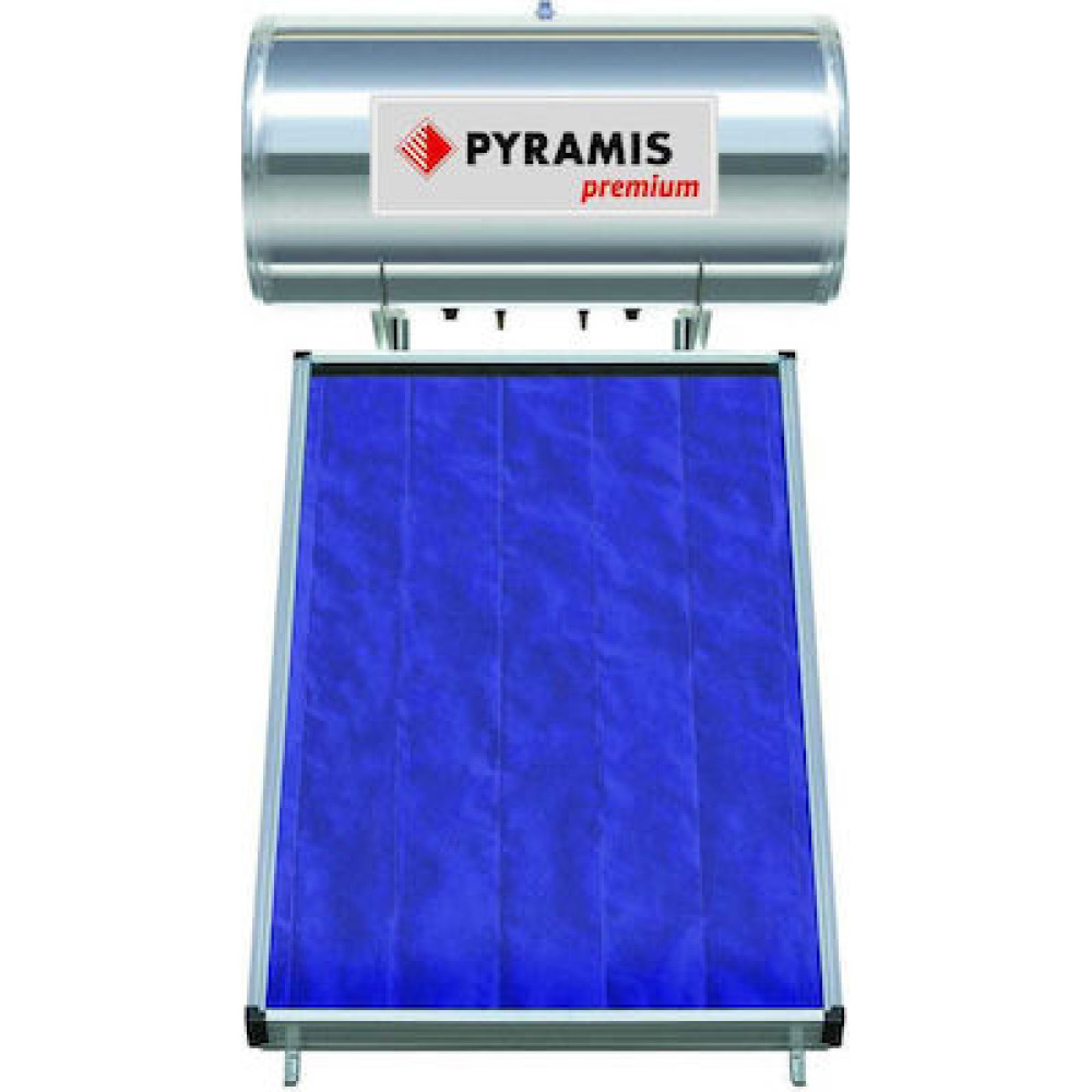 Ηλιακός θερμοσίφωνας 160lt/2m², Glass Διπλής Ενέργειας, Pyramis 