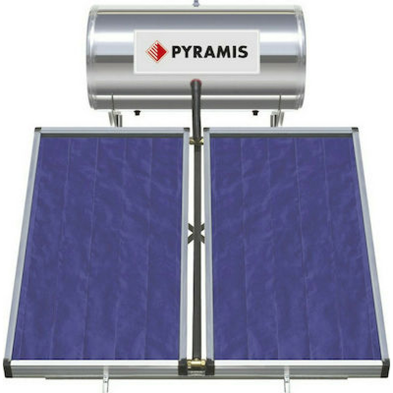 Ηλιακός θερμοσίφωνας 160lt/3m² Glass Διπλής Ενέργειας, Pyramis 