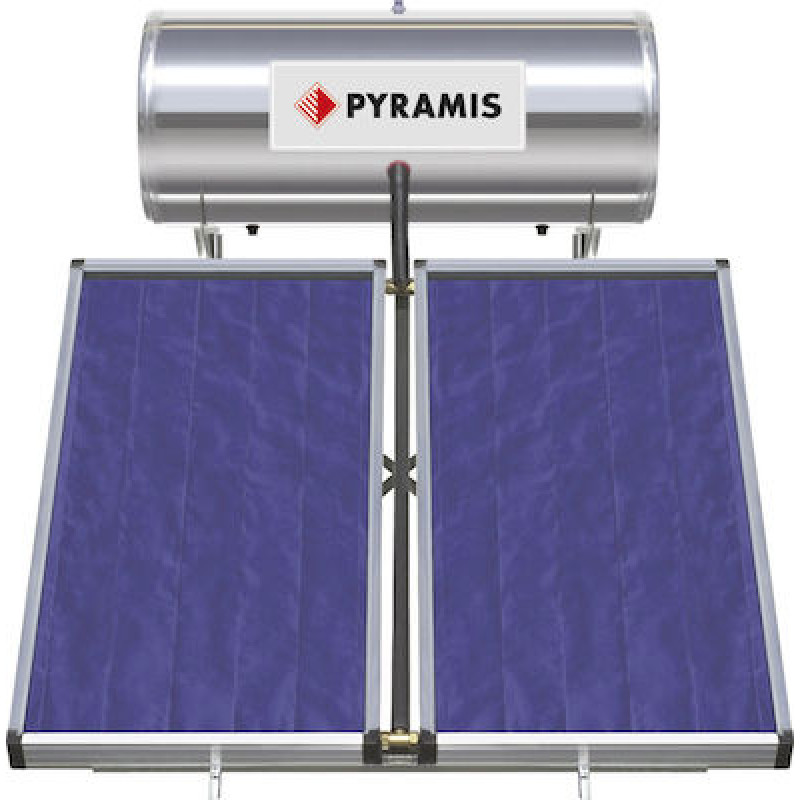 Ηλιακός θερμοσίφωνας 200lt/3m², Glass Τριπλής Ενέργειας, Pyramis 