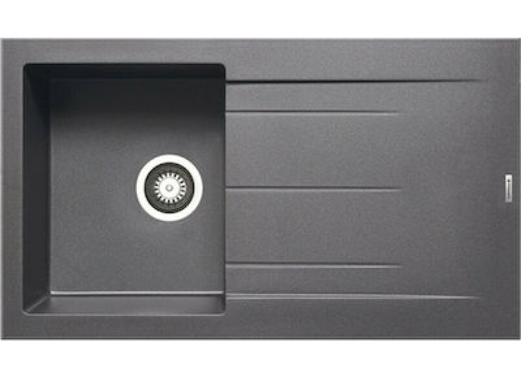 Ένθετος Νεροχύτης, Alazia 1B 1D Industrial Grey, 79x50cm, Pyramis Ένθετος Νεροχύτης, Alazia 1B 1D Industrial Grey, 79x50cm, Pyramis