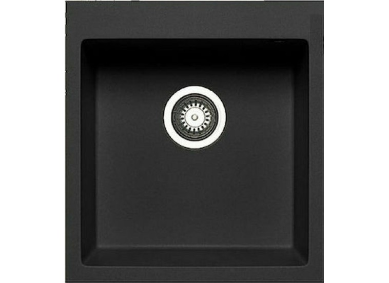 Ένθετος Νεροχύτης, Istros 1B Carbon, 46x50cm, Pyramis Ένθετος Νεροχύτης, Istros 1B Carbon, 46x50cm, Pyramis