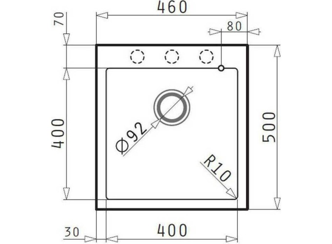 ΝΕΡΟΧΥΤΗΣ PYRAGRANITE ISTROS 46Χ50  1B GRAPHITE CARBON