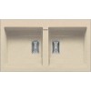 Ένθετος Νεροχύτης, Pyragranite Kartesio 2B Beige, 86x50cm, Pyramis Ένθετος Νεροχύτης, Pyragranite Kartesio 2B Beige, 86x50cm, Pyramis