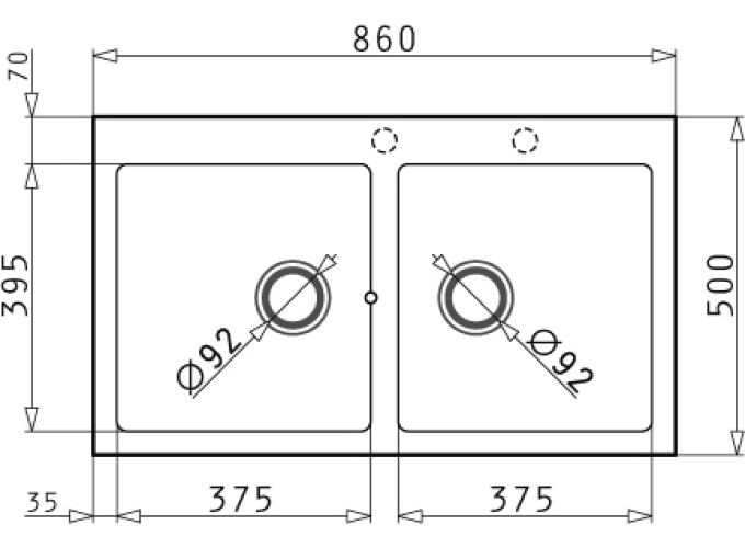 ΝΕΡΟΧΥΤΗΣ PYRAGRANITE ATHLOS 86X50 2B GRAPHITE CARBON