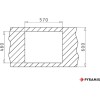 Ένθετος Νεροχύτης, Alazia 1B 1D Beige, 59x50cm, Pyramis Ένθετος Νεροχύτης, Alazia 1B 1D Beige, 59x50cm, Pyramis