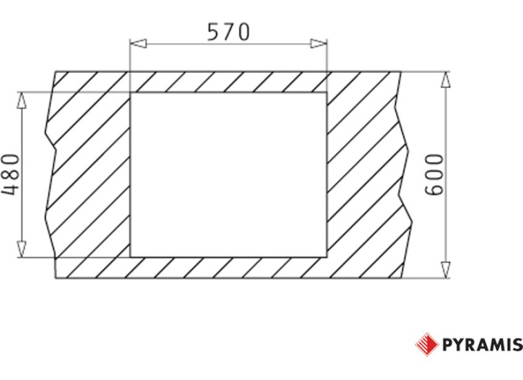 Ένθετος Νεροχύτης, Alazia 1B 1D Beige, 59x50cm, Pyramis Ένθετος Νεροχύτης, Alazia 1B 1D Beige, 59x50cm, Pyramis