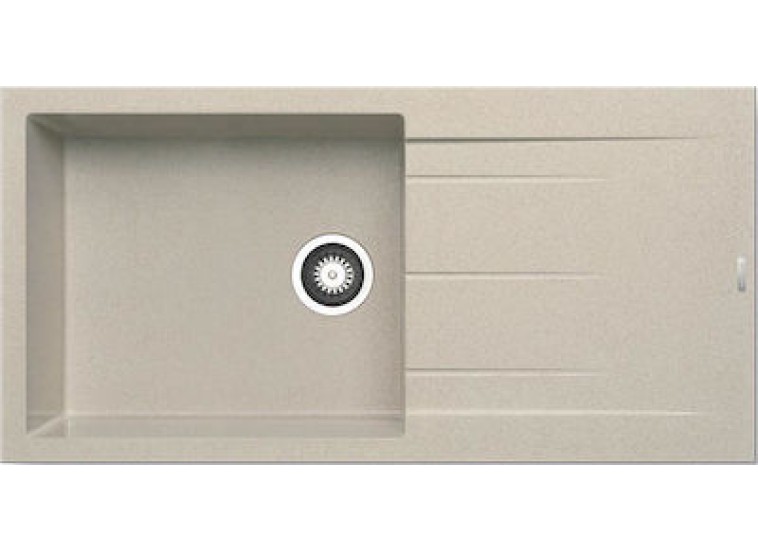 Ένθετος Νεροχύτης, Alazia 1B 1D Beige, 100x50cm, Pyramis Ένθετος Νεροχύτης, Alazia 1B 1D Beige, 100x50cm, Pyramis