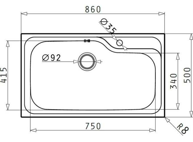 ΝΕΡΟΧΥΤΗΣ TITAN 86X50 1B 1TH O92 GOF MNB
