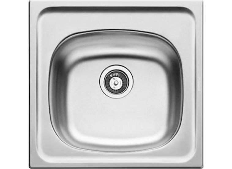Ένθετος Νεροχύτης, Basic E33 Inox Σατινέ, 46.5x43.5cm, Pyramis Ένθετος Νεροχύτης, Basic E33 Inox Σατινέ, 46.5x43.5cm, Pyramis