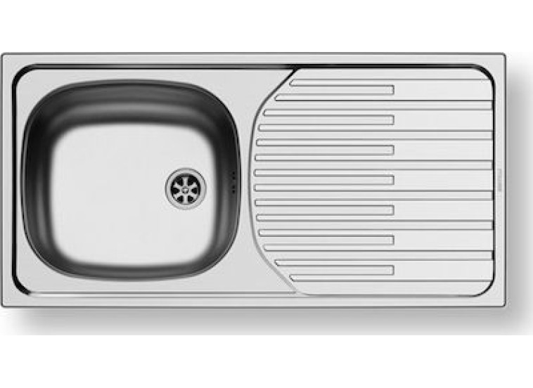 Ένθετος Νεροχύτης, ET33 Fork Inox Σατινέ, 86x43.5cm, Pyramis Ένθετος Νεροχύτης, ET33 Fork Inox Σατινέ, 86x43.5cm, Pyramis