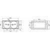 Ένθετος Νεροχύτης, Basic E33/33 Inox Σατινέ, 86x43.5cm, Pyramis Ένθετος Νεροχύτης, Basic E33/33 Inox Σατινέ, 86x43.5cm, Pyramis