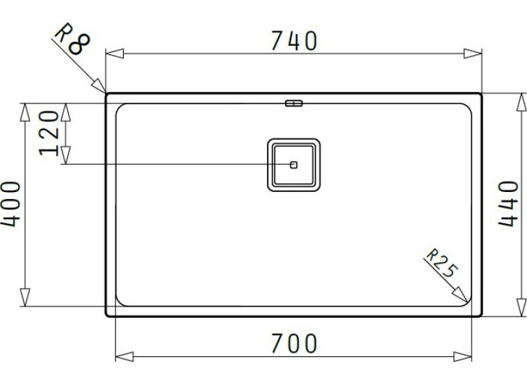 ΓΟΥΡΝΑ LUME 70Χ40Χ20 R25 (20) SQ123 RCOF FM C,V ΓΟΥΡΝΑ LUME 70Χ40Χ20 R25 (20) SQ123 RCOF FM C,V