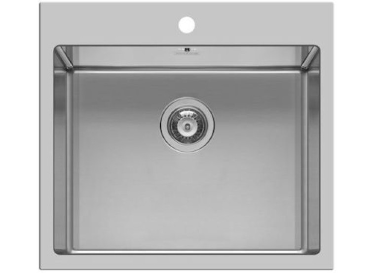 Ισόπεδος Νεροχύτης, Istros 1B Inox Brushed, 55x51cm, Pyramis Ισόπεδος Νεροχύτης, Istros 1B Inox Brushed, 55x51cm, Pyramis