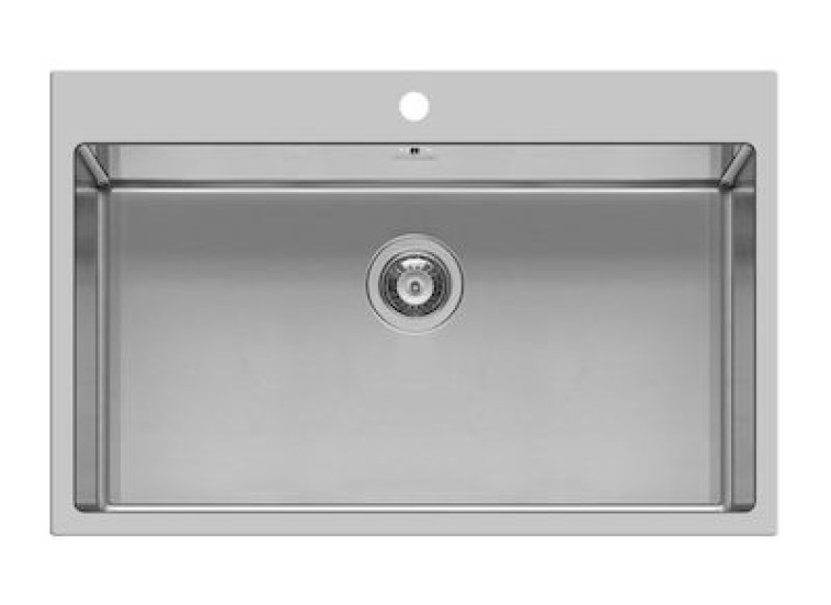 Ισόπεδος Νεροχύτης, Istros 1B Inox Brushed, 75.5x51cm, Pyramis Ισόπεδος Νεροχύτης, Istros 1B Inox Brushed, 75.5x51cm, Pyramis