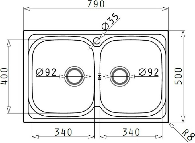 ΝΕΡΟΧΥΤΗΣ AMALTIA/ARIADNE 79X50 2B 1TH Φ92 GOF