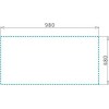 Ένθετος Νεροχύτης, Alea 1B 1D Plus Inox Σατινέ, 100x50cm, Pyramis  