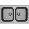 Ένθετος Νεροχύτης, Athena Extra 2B Inox Σαγρέ, 79x50cm, Pyramis Ένθετος Νεροχύτης, Athena Extra 2B Inox Σαγρέ, 79x50cm, Pyramis