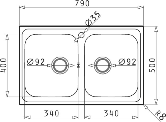 ΝΕΡΟΧΥΤΗΣ ATHENA EXTRA 79x50 2B(34X40,R75) LN 1TH O92 GOF