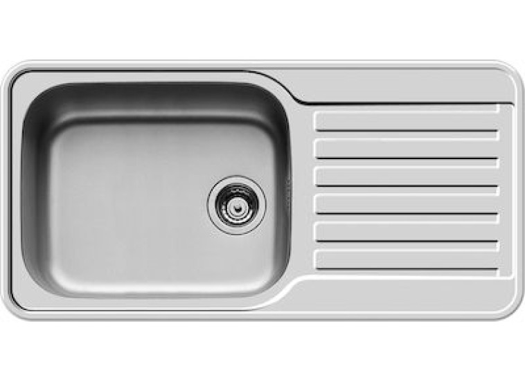 Ένθετος Νεροχύτης, Space Plus 1B 1D Inox Σατινέ, 96x48cm, Pyramis Ένθετος Νεροχύτης, Space Plus 1B 1D Inox Σατινέ, 96x48cm, Pyramis