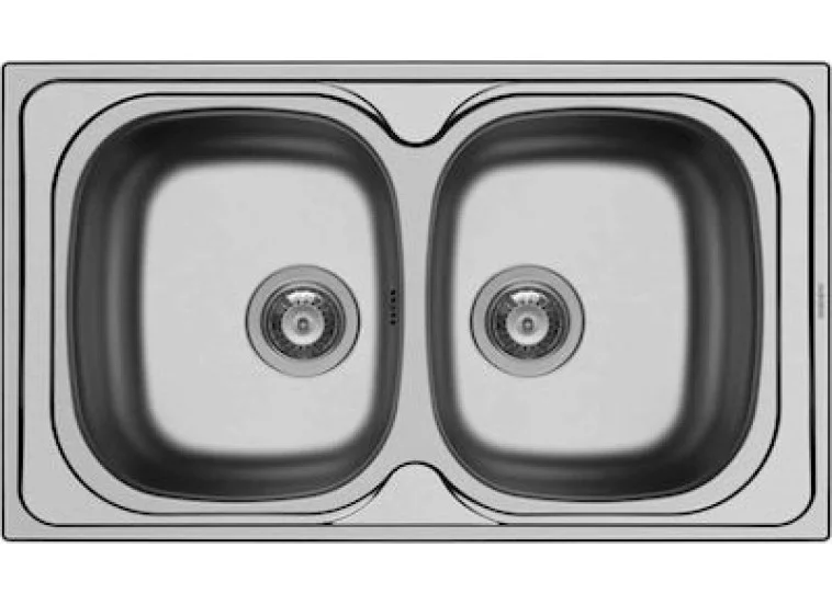 Ένθετος Νεροχύτης Derby 2B, 79x50cm Inox Σατινέ, Maidtec Ένθετος Νεροχύτης Derby 2B, 79x50cm Inox Σατινέ, Maidtec