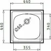 Ένθετος Νεροχύτης Inset 1B, 44x44cm Inox Σατινέ, Maidtec Ένθετος Νεροχύτης Inset 1B, 44x44cm Inox Σατινέ, Maidtec