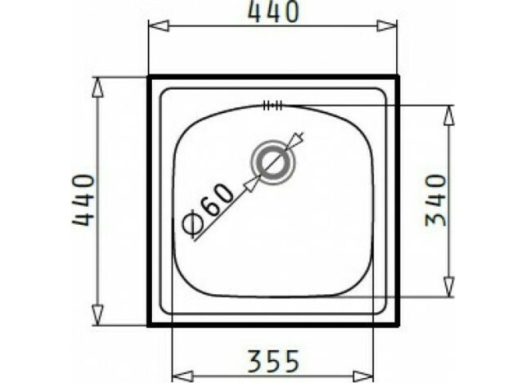 Ένθετος Νεροχύτης Inset 1B, 44x44cm Inox Σατινέ, Maidtec Ένθετος Νεροχύτης Inset 1B, 44x44cm Inox Σατινέ, Maidtec