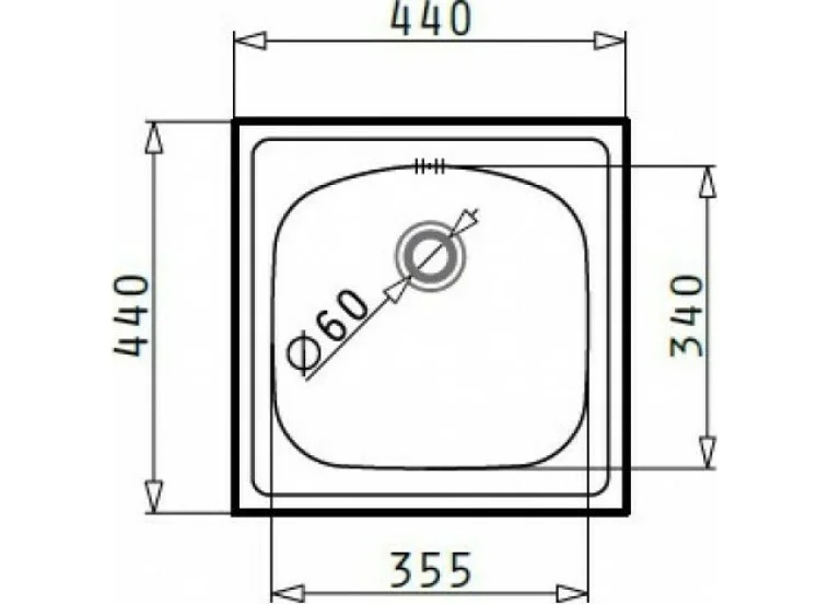 Ένθετος Νεροχύτης Inset 1B, 44x44cm Inox Σατινέ, Maidtec Ένθετος Νεροχύτης Inset 1B, 44x44cm Inox Σατινέ, Maidtec