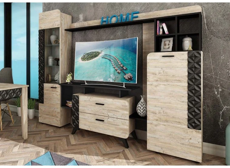 Σύνθετο Σαλονιού Nice, 222x43x185, Genomax | All4home Σύνθετο Σαλονιού Nice, 222x43x185, Genomax